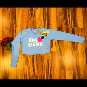 Dakine NWT blue heart long sleeve